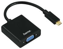 Adapteris Hama USB-C / VGA USB C plug, VGA, melna krās.