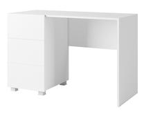 Rašomasis stalas su stalčiais GIB meble Calabrini, 110 cm x 50 cm, 77 cm, balta sp.