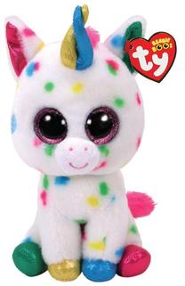Mīkstā rotaļlieta TY Beanie Boos Harmonie Unicorn, daudzkrāsaina, 23 cm