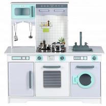 Rotaļu virtuve EcoToys Huge Wooden Kitchen, daudzkrāsaina