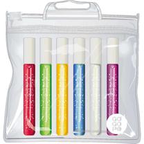 Dekoravimo rinkinys Key Craft Glitter Glue, įvairių spalvų