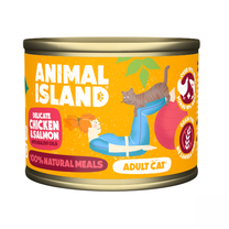 Mitrā kaķu barība Animal Island Chicken with Salmon, vistas gaļa/lasis, 0.2 kg