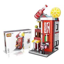 Konstruktors LOZ Street Mini Coca Cola Store 518120, 396 gab., daudzkrāsaina