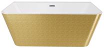Vonia, laisvai pastatoma Besco Varya Glam Gold, 170 cm x 80 cm x 58 cm, stačiakampis, aukso sp./chromo sp.