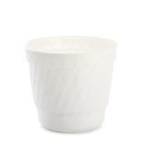 Gėlių vazonas Uniplastex Barok UDB18, plastikinis, Ø 18 cm, balta sp.