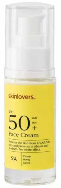 Sejas krēms Skinlovers 5'A Papaya, 30 ml, SPF 50+