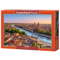 Dėlionė Castorland Verona Italy 54299, 33 cm x 47 cm, 500 vnt., įvairių spalvų