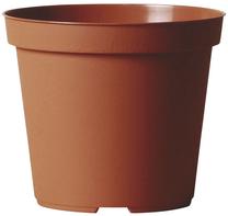 Puķu pods 501441801, plastmasa, Ø 14 cm, brūna krās.