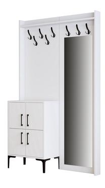 Prieškambario baldų komplektas Kalune Design Berlin BC, vidaus, balta sp.