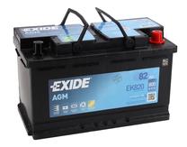 Akumuliatorius Exide EK820, 12 V, 82 Ah, 800 A