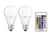 Lemputė Osram LED, A60, 2700 °K, E27, 9 W, 806 lm, 2 vnt.