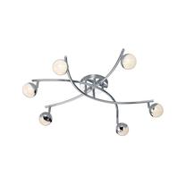 Šviestuvas lubų Trio Chris 678310606, LED, 3000 °K, 6 x 3.8 W, skaidri sp. / chromo sp.