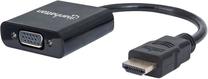 Адаптер Manhattan HDMI 19 pin male, VGA 15 pin female, 0.3 м