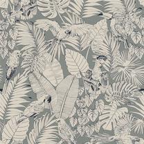 Tapetes Rasch French Designs 447835, vinila, pelēka krās.