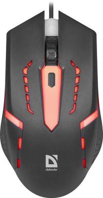 Laidinė žaidimų pelė Defender Flash MB-600L, juoda sp.