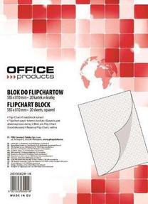 Bloknotas Office Products Flipchart Block, balta sp.