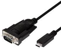 Kabelis Logilink USB-C - D-Sub AU0051 USB-C, D-Sub 9 Pin Plug, 1.2 m, juoda sp.