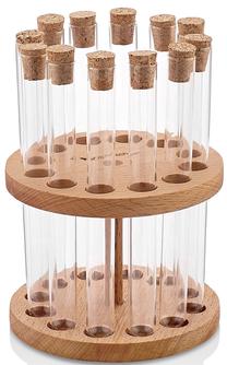 Garšvielu statīvs Hermia Spice Jar Set UP00916, caurspīdīga krās./brūna krās., 12 cmx12 cm