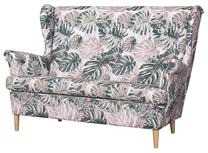 Sofa Bodzio Werina TWE2-F2, žalia sp./rožinė sp./įvairių spalvų, 95 x 149 cm x 101 cm