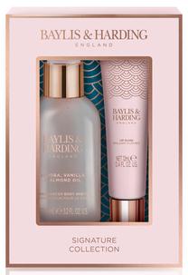 Dāvanu komplekts sievietēm Baylis & Harding Signature Collection Jojoba, Vanilla & Almond Oil