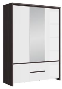 Spinta Kaspian S128-SZF5D2S-WE/BIP, ruda sp./balta sp., 55.5 cm x 153.5 cm x 211 cm