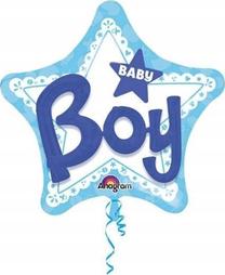 Фольгированный шар фигурные Teka Boy, синий цв.