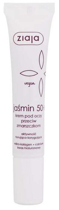 Acu krēms Ziaja Jasmine Anti-Wrinkle, 15 ml, 50+