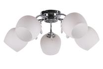 Lampa griesti Candellux Lighting Zachera 35-77943, E27, 4 x 40 W, balta krās. / hroma krās.