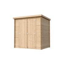 Aiakuur, põrandaga Timbela M311C1, 142 cm x 204 cm x 200 cm, pruun v.