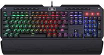Vadu spēļu tastatūra Redragon Indrah Outemu Blue, EN/RU, melna krās.