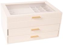 Papuošalų dėžutė Home4you Sezane 85577, 26.5 cm, balta sp.