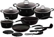 Puodų ir keptuvių rinkinys, su priedais Berlinger Haus Black Professional Line BH-6129