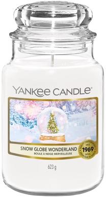 Свеча, ароматическая Yankee Candle Snow Globe Wonderland, 150 час, 623 г, белый цв.