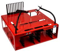 Kompiuterio korpusas DimasTech Case Benchtable EasyXL, raudona sp.