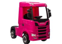 Bērnu elektriskā kravas automašīna Lean Cars Scania 500R HL698, rozā krās.