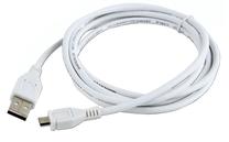 Laidas Gembird, Micro USB type B/USB 2.0 Type A, balta sp.