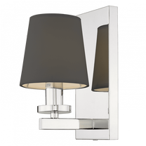 Valgusti seinale Cosmo Light London W01014CH-BK, E14, 1 x 40 W, must v. / hõbe v.