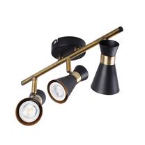Lampa griesti Kanlux Mileno 29116, GU10, 3 x 10 W, melna krās. / melna krās.