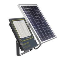Prožektors ar saules bateriju, brīvi stāvošs CristalRecord Bee Solar, 300 W, 3900 lm, 6000 °K, IP66, pelēka krās./antracīta krās.