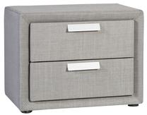 Naktinis staliukas Home4you Caren 28831, pilkas, 52 cm x 42 cm x 42 cm