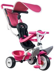 Triratukas Smoby Baby Balade 741101, rožinė sp./pilka sp.