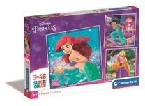 Пазл 3in1 Clementoni SuperColor Disney Princess 25304, 21 см x 20.5 см, 144 шт., многоцветный