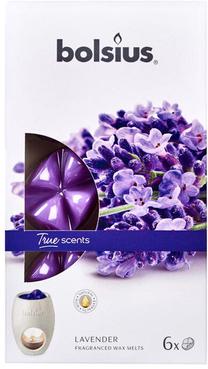 Žvakė, aromatinė Bolsius True Scents Lavender, 6 vnt., violetinė sp.