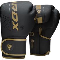 Bokso pirštinės RDX F6 Matte BGR-F6MGL-16OZ, aukso sp./juoda sp., 16 oz