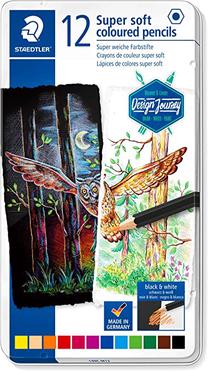 Spalvoti pieštukai Staedtler Super Soft, 12 vnt.