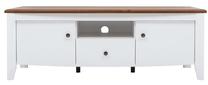 TV staliukas Kalio, rudas/baltas, 141 cm x 45 cm x 50.5 cm