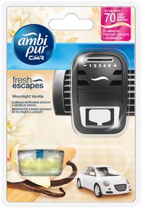Automobilių oro gaiviklis Ambi Pur Fresh Escapes Diffuser & Refill, 7 ml, 2 vnt.