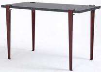 Stalas Kalune Design Eurotas, antracito sp./bordo sp., 60 cm x 120 cm x 75 cm