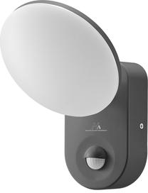 Sieninis lauko šviestuvas Maclean MCE367, 15W, LED, IP65, juoda sp., 13 cm x 22.4 cm