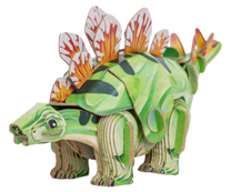 3D пазл MakeBug Stegosaurus MB-D-0038, 6 см x 10 см, зеленый цв.